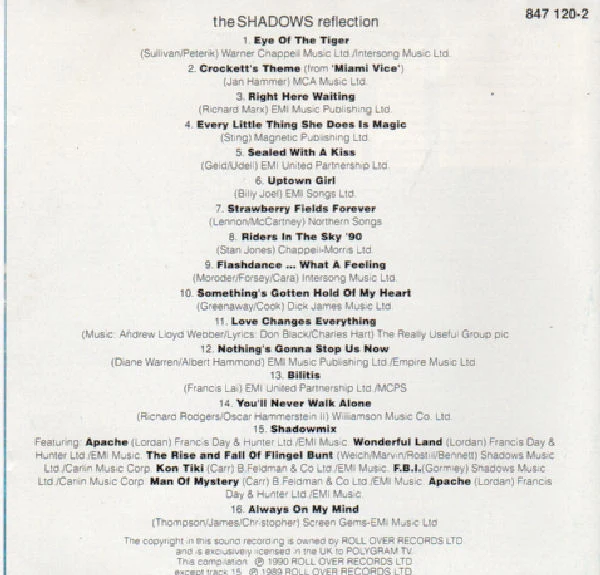 The Shadows - Reflection (CD, Album) - Image 3