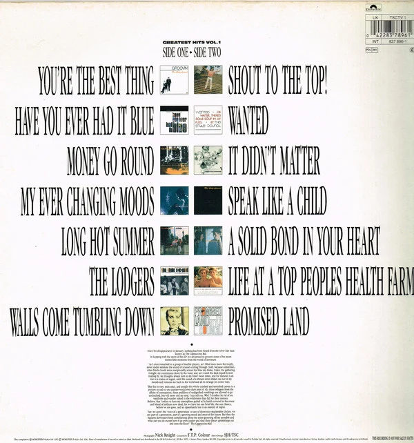 The Style Council - The Singular Adventures of The Style Council (LP, Comp) - Image 2