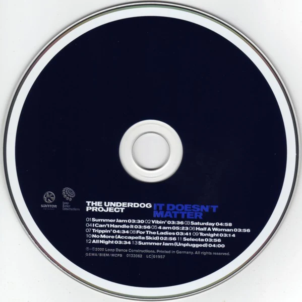 The Underdog Project - It Doesn't Matter (CD, Album) - Image 4