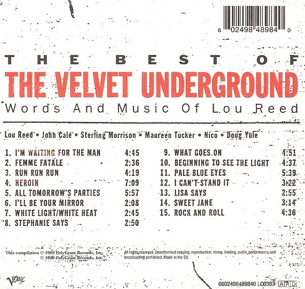 The Velvet Underground - The Best Of The Velvet Underground (Words And Music Of Lou Reed) (CD, Comp) - Image 2