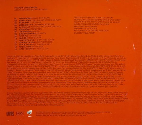 Thievery Corporation - Abductions And Reconstructions (CD, Comp) - Image 2