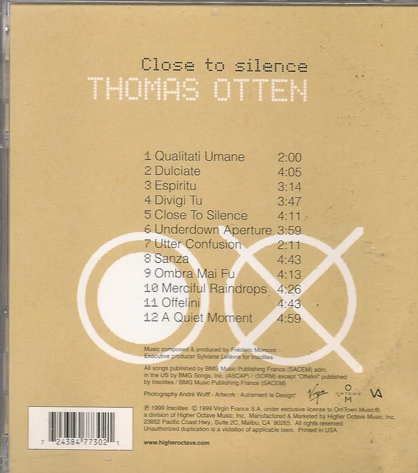 Thomas Otten - Close To Silence (CD, Album) - Image 2
