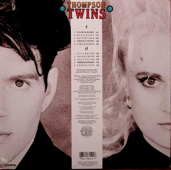 Thompson Twins - Close To The Bone (LP, Album, HRM) - Image 2