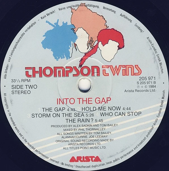 Thompson Twins - Into The Gap (LP, Album) - Image 4
