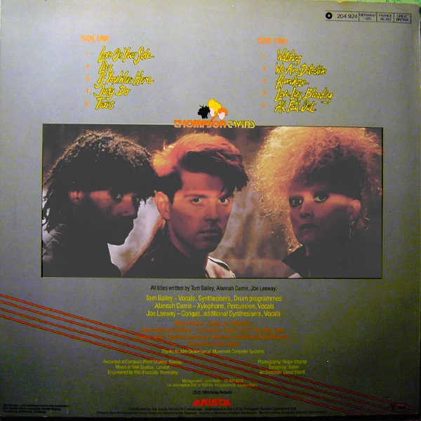 Thompson Twins - Quick Step & Side Kick (LP, Album) - Image 2