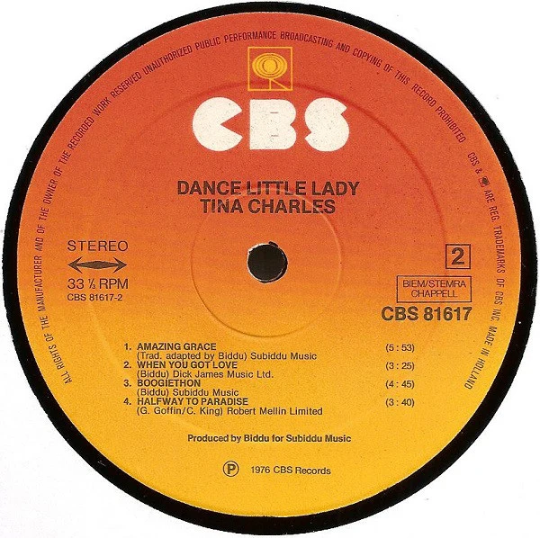 Tina Charles - Dance Little Lady (LP, Album) - Image 4