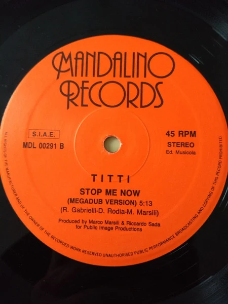 Titti - Stop Me Now (12") - Image 4
