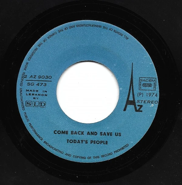 Today's People - I Belong (7", Single) - Image 2
