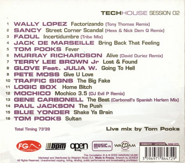 Tom Pooks - Techhouse Session 02 (CD, Comp, Mixed) - Image 2