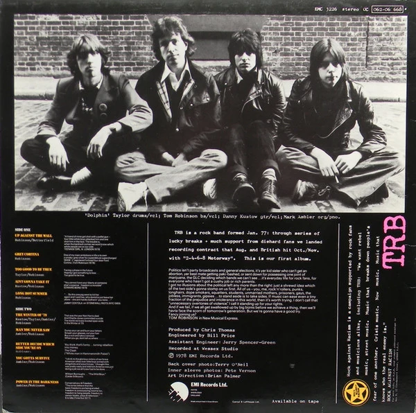 Tom Robinson Band - Power In The Darkness (LP, Album) - Image 2