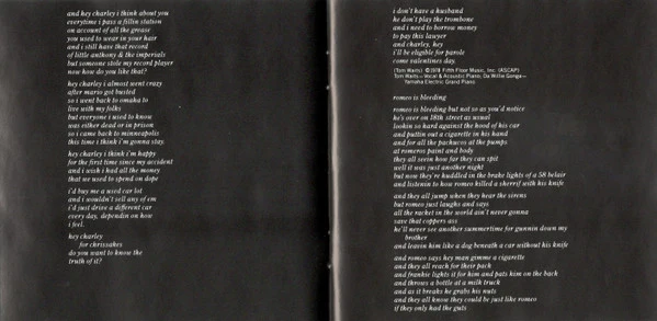 Tom Waits - Blue Valentine (CD, Album, RE, RP) - Image 5