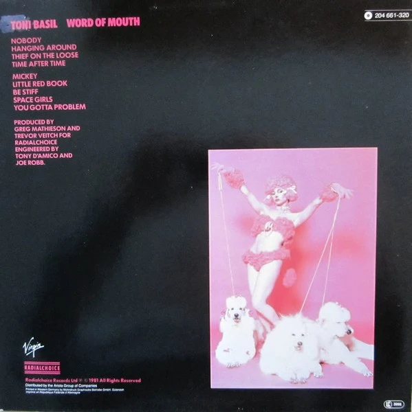 Toni Basil - Word Of Mouth (LP, Album) - Image 2