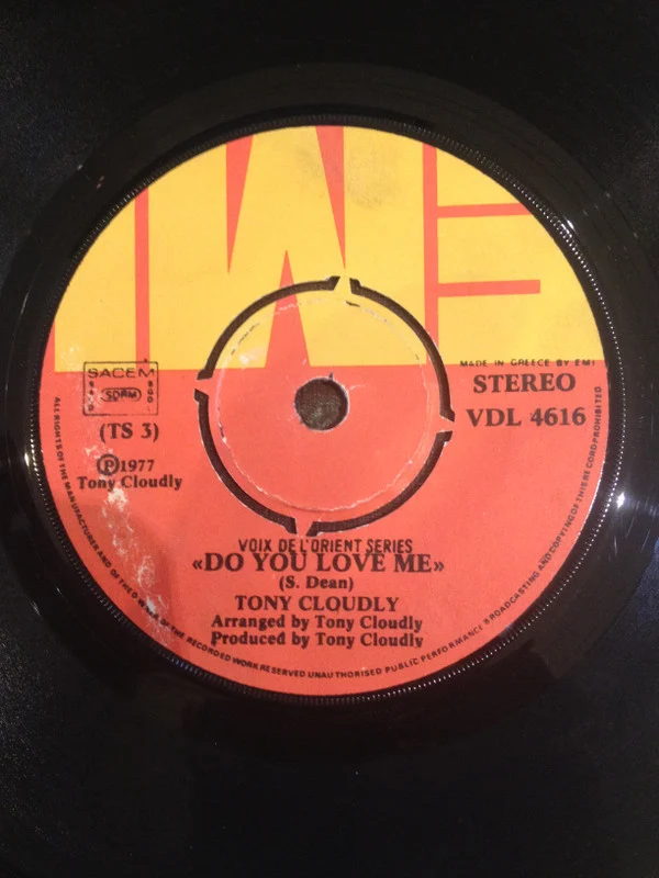 Tony Cloudly - Do You Love Me (7", Single) - Image 3