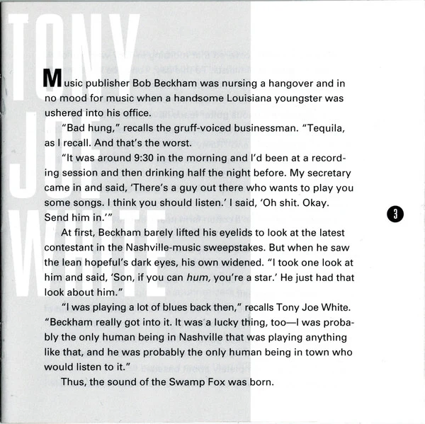 Tony Joe White - The Best Of Tony Joe White Featuring Polk Salad Annie (CD, Comp, RP) - Image 5