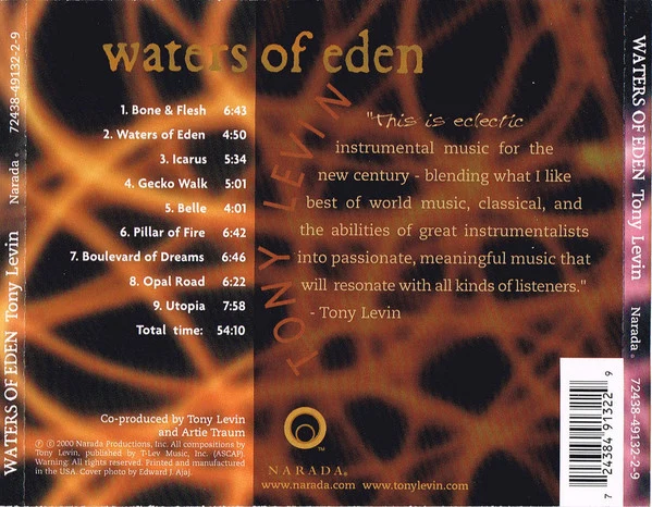 Tony Levin - Waters Of Eden (CD, Album) - Image 3