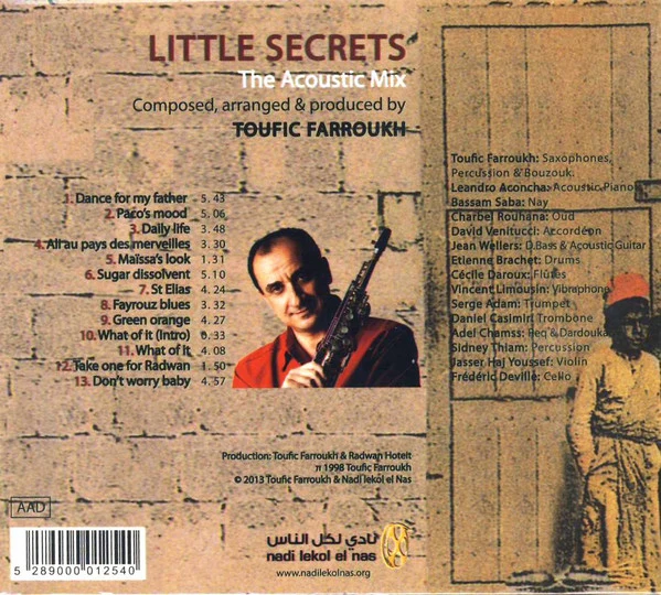 Toufic Farroukh - أسرار صغيرة = Little Secrets (The Acoustic Mix)  (CD, Album) - Image 2