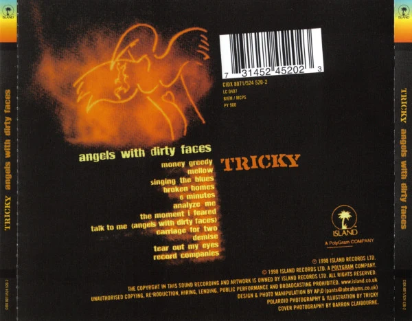 Tricky - Angels With Dirty Faces (CD, Album) - Image 2