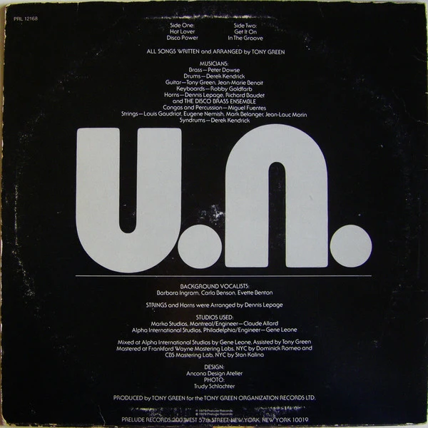 U.N. - U.N. (LP, Album) - Image 2