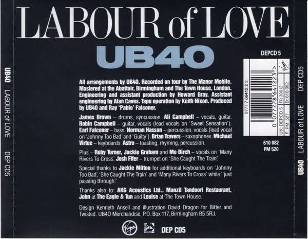 UB40 - Labour Of Love (CD, Album, RE) - Image 2