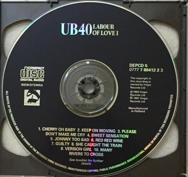 UB40 - Labour Of Love Parts I + II (2xCD, Comp) - Image 3