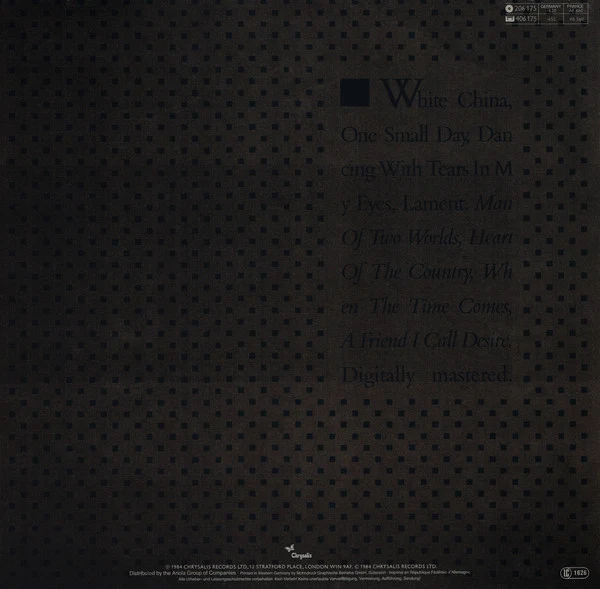Ultravox - Lament (LP, Album) - Image 2