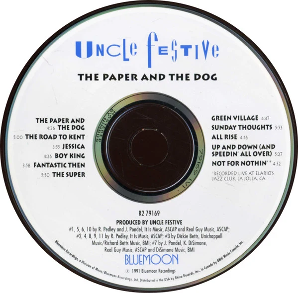 Uncle Festive - The Paper And The Dog (CD, Album) - Image 3