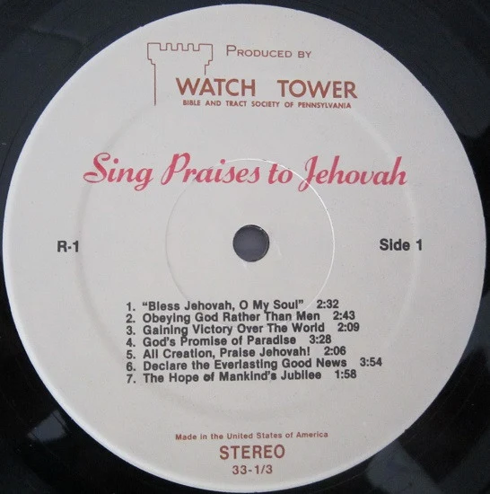 Unknown Artist - Sing Praises To Jehovah Songs 1-14 (LP) - Image 3