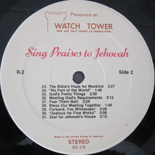 Unknown Artist - Sing Praises To Jehovah Songs 15-31 (LP) - Image 4