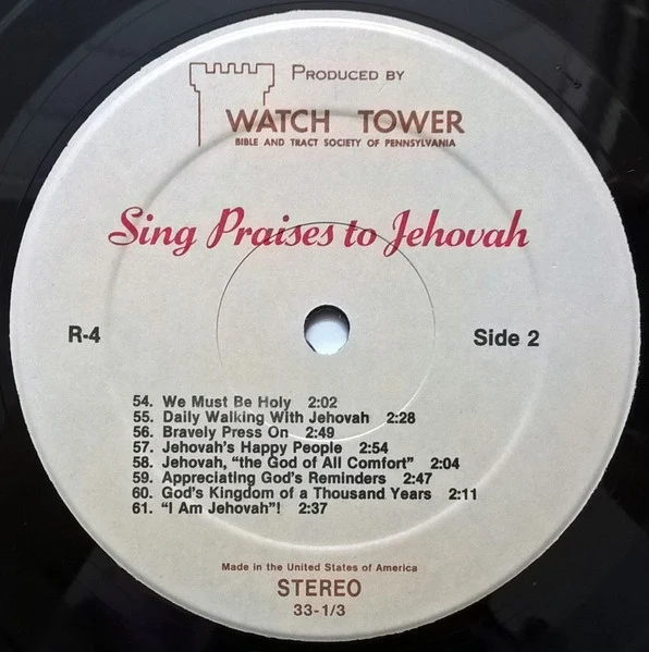 Unknown Artist - Sing Praises To Jehovah Songs 47-61 (LP) - Image 4