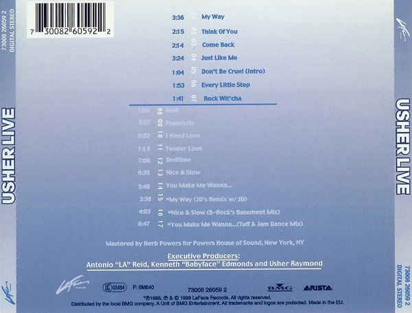 Usher - Live (CD, Album) - Image 2