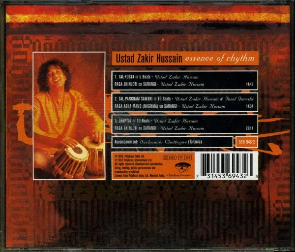 Ustad Zakir Hussain* - Essence Of Rhythm (CD, Album) - Image 3