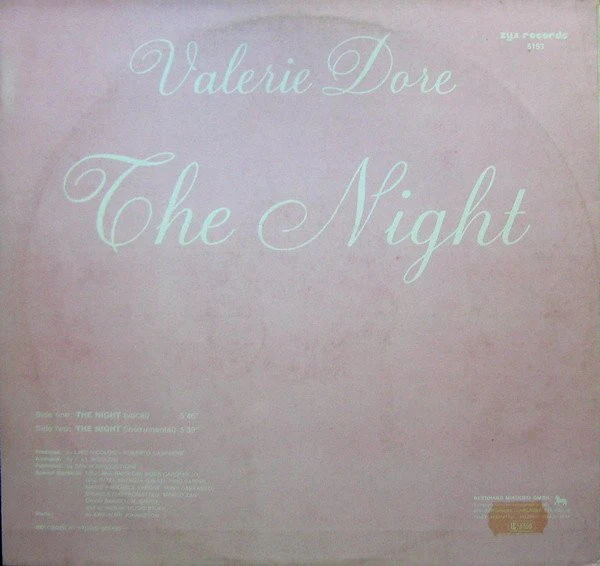 Valerie Dore - The Night (12", Maxi) - Image 2
