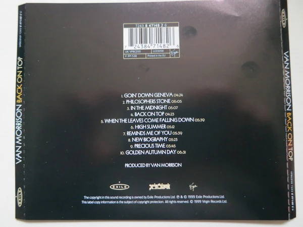 Van Morrison - Back On Top (CD, Album) - Image 2