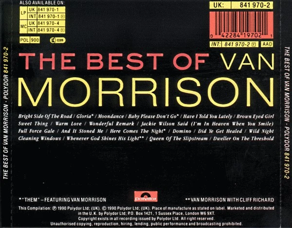 Van Morrison - The Best Of Van Morrison (CD, Comp, RP) - Image 3