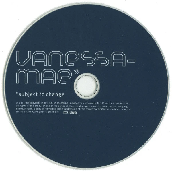 Vanessa-Mae - Subject To Change (CD, Album) - Image 3