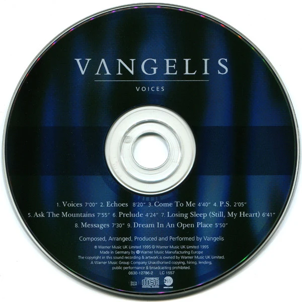 Vangelis - Voices (CD, Album) - Image 3