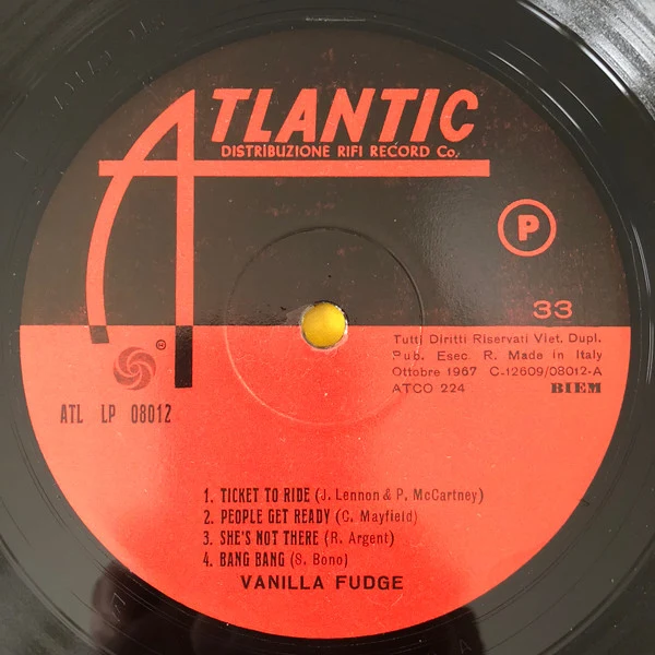 Vanilla Fudge - Vanilla Fudge (LP, Album) - Image 3