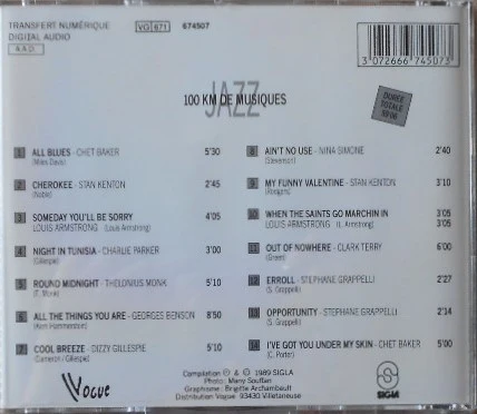 Various - 100 Km De Musiques - Jazz (CD, Comp) - Image 2