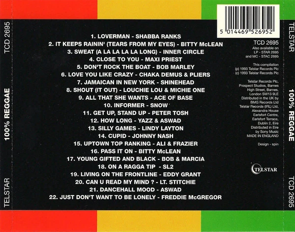 Various - 100% Reggae (CD, Comp) - Image 2