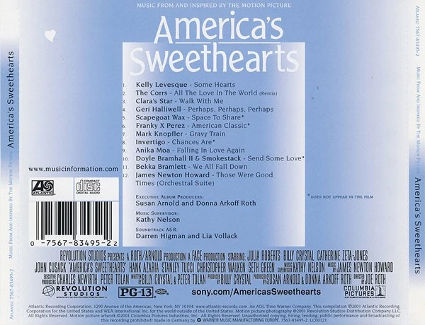 Various - America's Sweethearts (Music From And Inspired By The Motion Picture) (CD, Comp) - Image 2