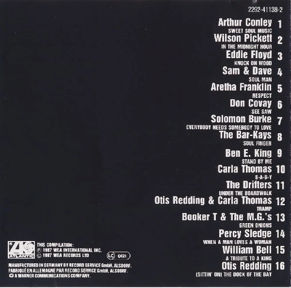Various - Atlantic Soul Classics (CD, Comp, RE) - Image 2