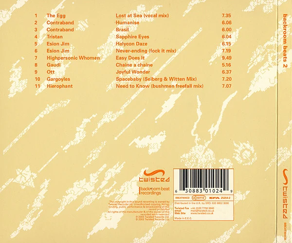 Various - Backroom Beats 2 (CD, Comp) - Image 2