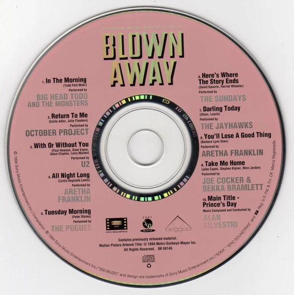 Various - Blown Away (Music From The Motion Picture) (CD, Comp) - Image 3