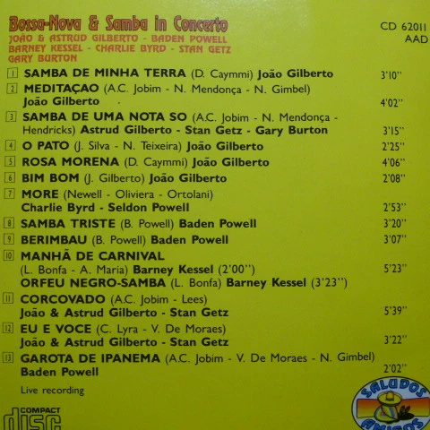 Various - Bossa-Nova & Samba In Concerto (CD, Comp) - Image 2