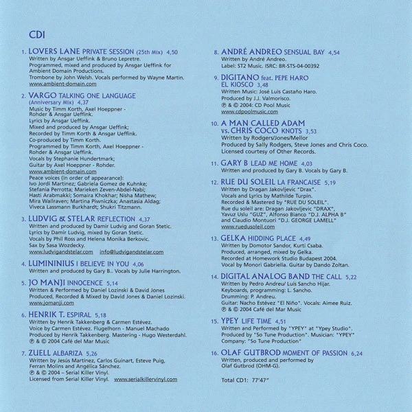Various - Café Del Mar - 25th Anniversary (1980-2005) (3xCD, Comp) - Image 4