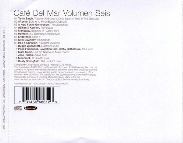 Various - Café Del Mar Volumen Seis (CD, Comp) - Image 2