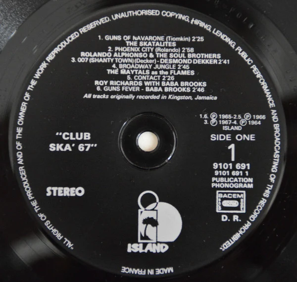 Various - Club Ska '67 (LP, Comp) - Image 4