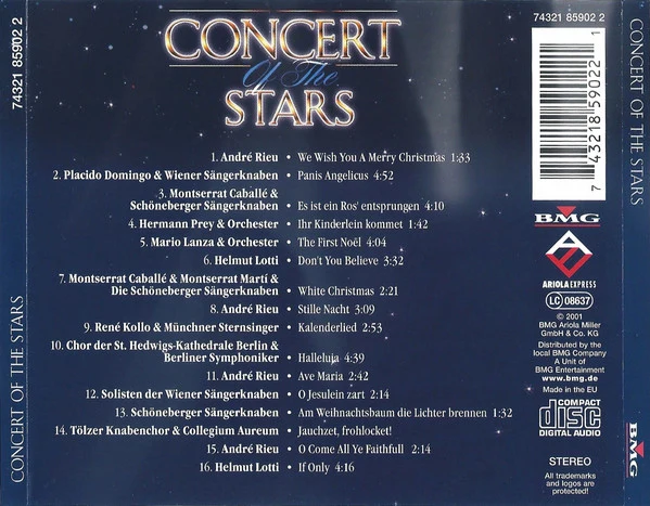 Various - Concert Of The Stars (CD, Comp) - Image 2