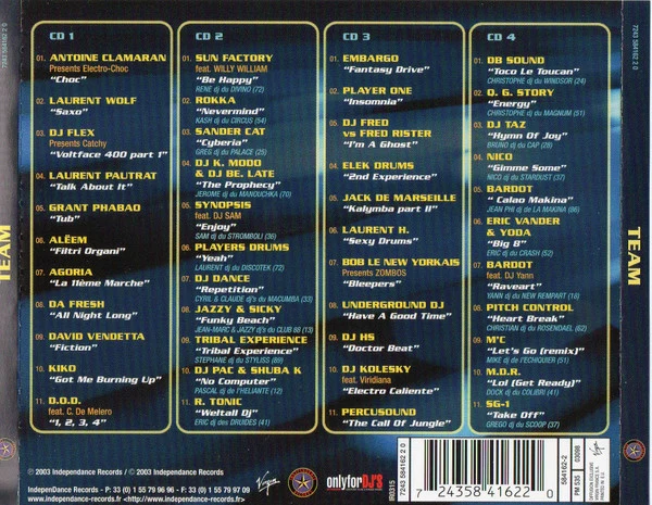 Various - DJ Team (4xCD, Comp, Mixed) - Image 2