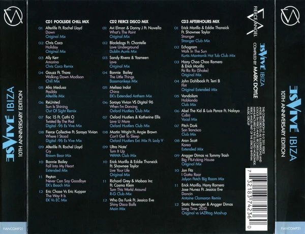 Various - Fierce Angel: Es Vivé Ibiza (10th Anniversary Edition) (3xCD, Comp, Mixed) - Image 2